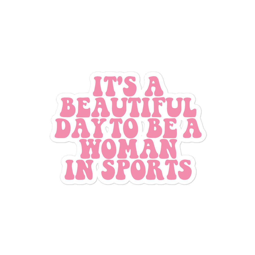 Pink Beautiful Day Sticker