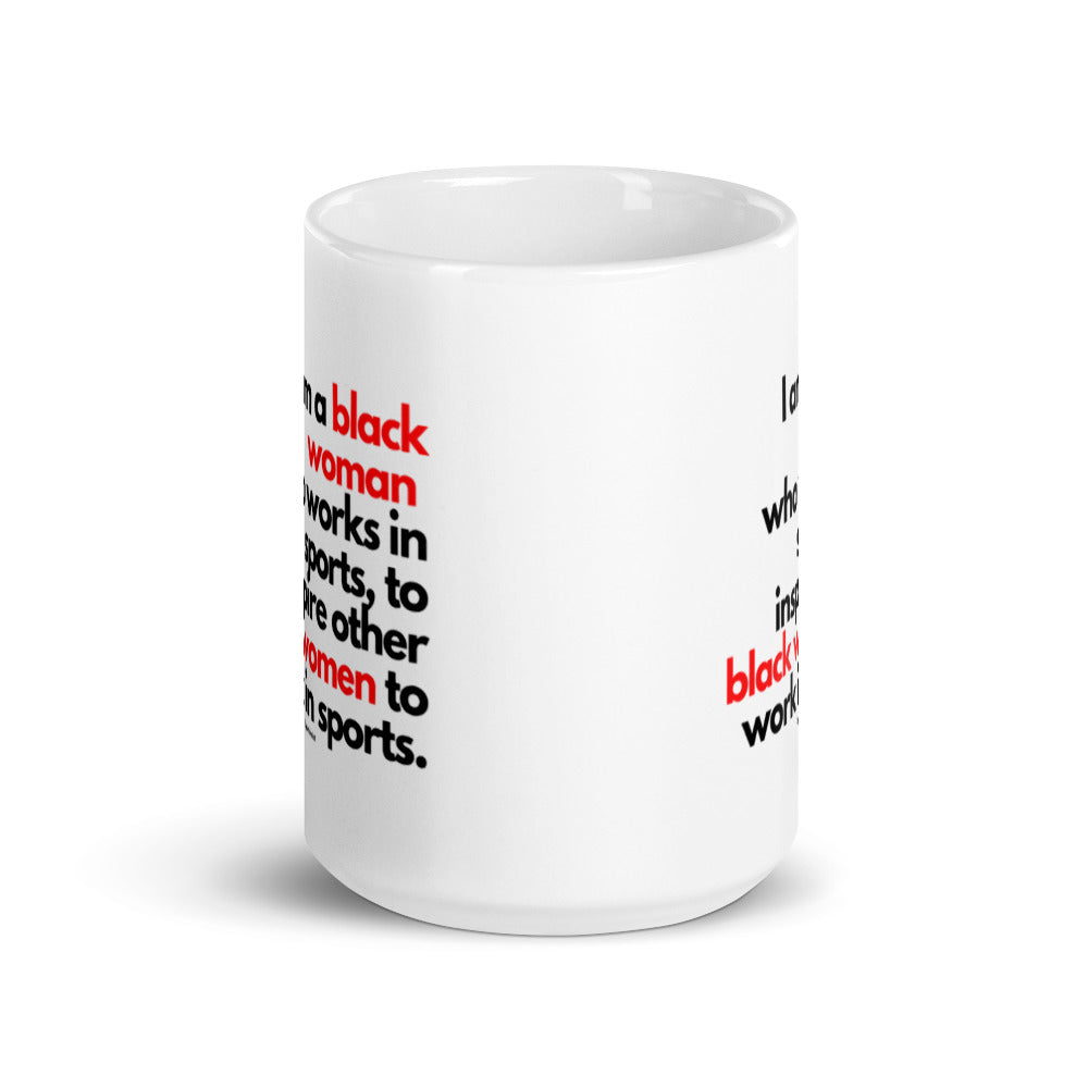 Black Woman in Sports Mug