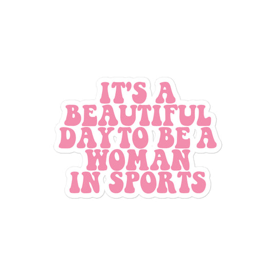 Pink Beautiful Day Sticker