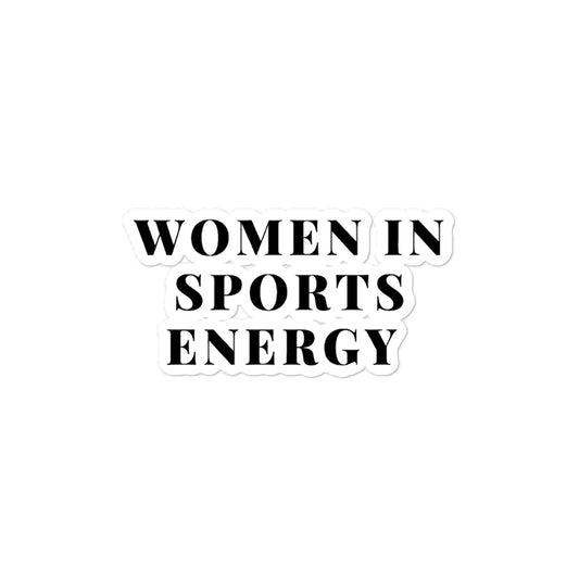 Women In Sports Energy Sticker